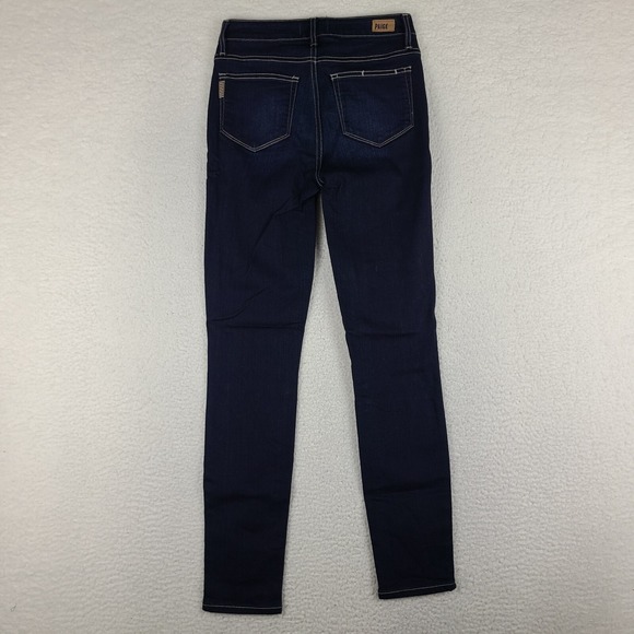 Paige Jeans Womens 26 Blue High Rise Edgemont Acadia No Whiskers Dark Wash *‎ - Picture 13 of 15